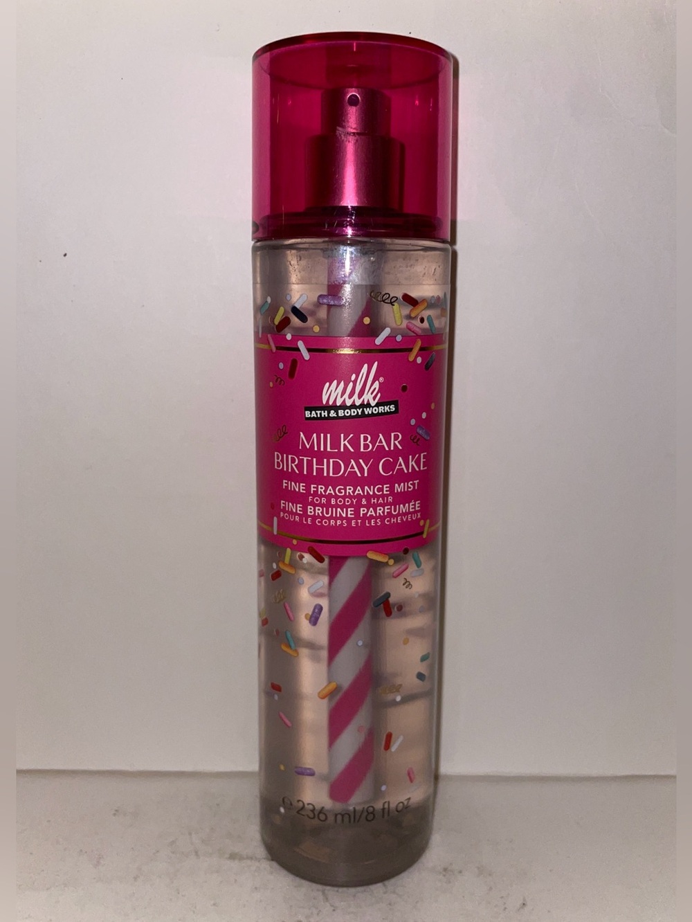 Bath & Body Works Milk Bar Birthday Cake Fragrance Mist 8oz Discontinued New